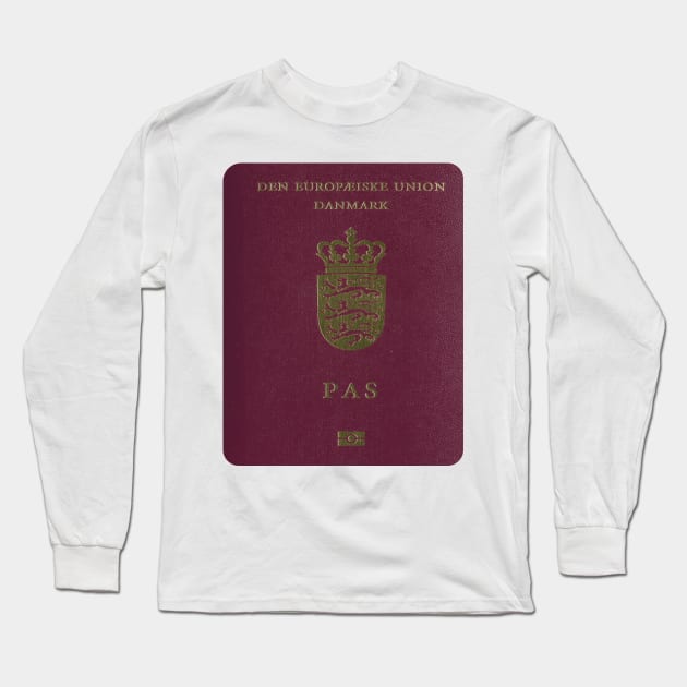 Denmark Passport Long Sleeve T-Shirt by Islanr